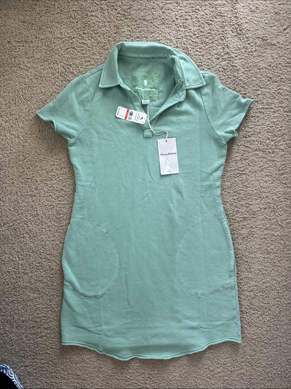 Tommy Bahama Mint Green Polo Mini Dress